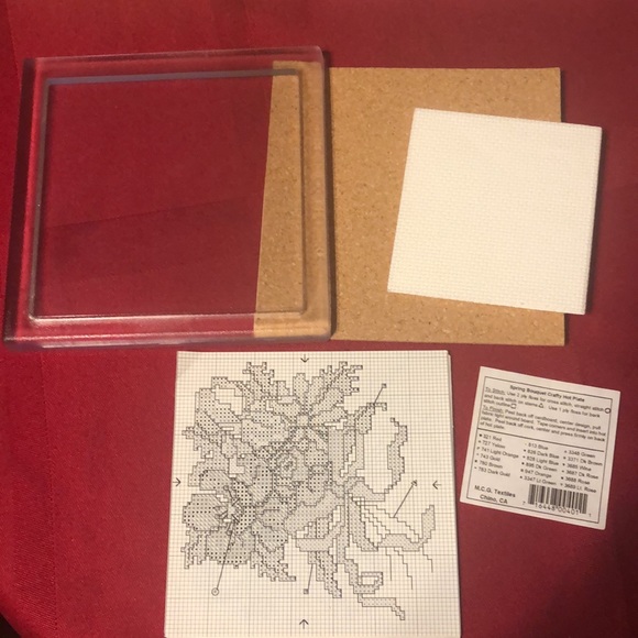 VINTAGE-Cross Stitch Craft Project Frames Material (stars are plastic) acrylic - Picture 2 of 13